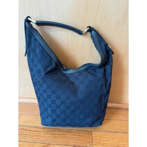 Gucci Handbag Shoulder Bags Gg Canvas Black 4288 hobo bag (900